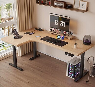 Best L-shaped Standing Desk for Home Office 